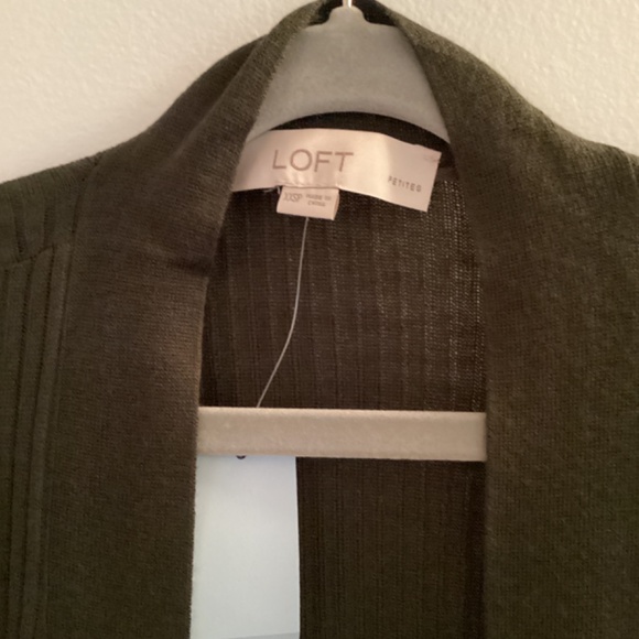 LOFT Ribbed Open Cardigan - Picture 3 of 4